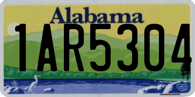 AL license plate 1AR5304