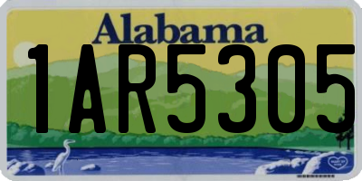 AL license plate 1AR5305