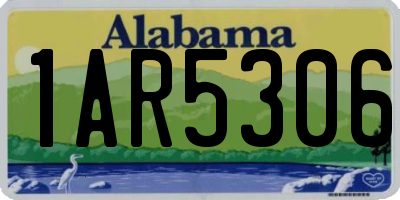 AL license plate 1AR5306