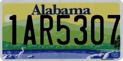 AL license plate 1AR5307