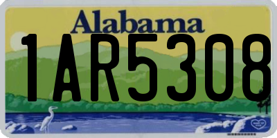 AL license plate 1AR5308