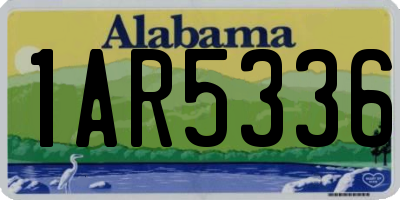 AL license plate 1AR5336