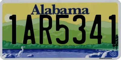 AL license plate 1AR5341