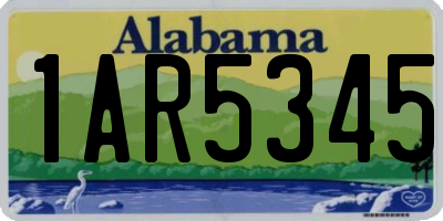 AL license plate 1AR5345