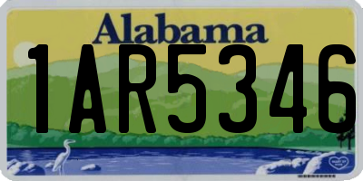 AL license plate 1AR5346