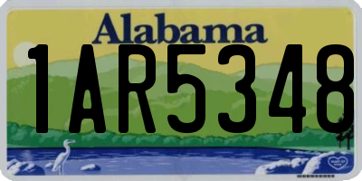 AL license plate 1AR5348