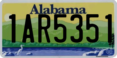 AL license plate 1AR5351