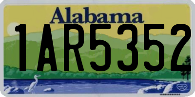 AL license plate 1AR5352