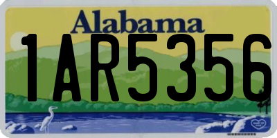 AL license plate 1AR5356
