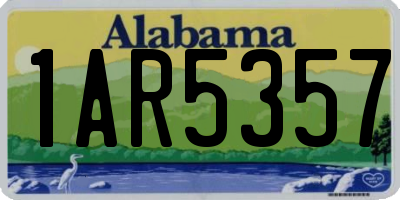 AL license plate 1AR5357