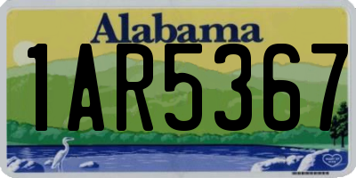 AL license plate 1AR5367