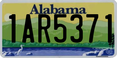 AL license plate 1AR5371