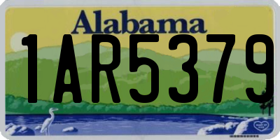 AL license plate 1AR5379