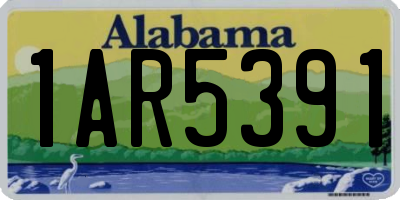 AL license plate 1AR5391