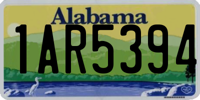 AL license plate 1AR5394