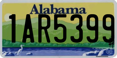 AL license plate 1AR5399
