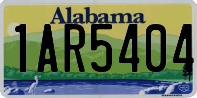 AL license plate 1AR5404