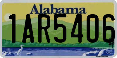 AL license plate 1AR5406