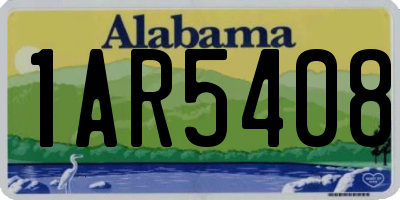 AL license plate 1AR5408