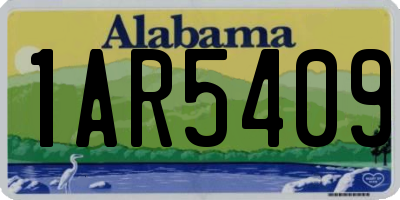 AL license plate 1AR5409