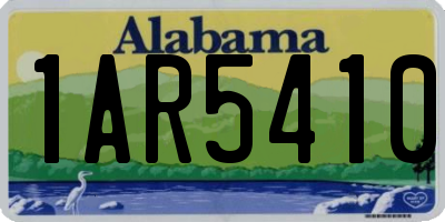 AL license plate 1AR5410