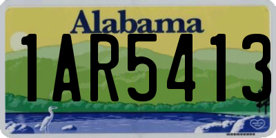 AL license plate 1AR5413