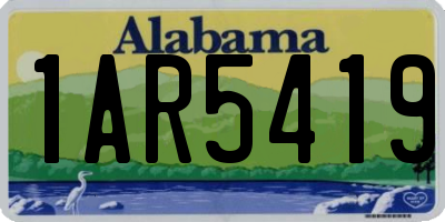 AL license plate 1AR5419