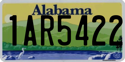 AL license plate 1AR5422