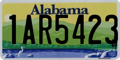 AL license plate 1AR5423