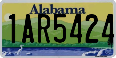 AL license plate 1AR5424