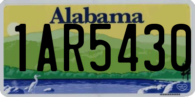 AL license plate 1AR5430