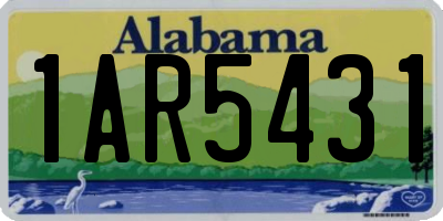 AL license plate 1AR5431