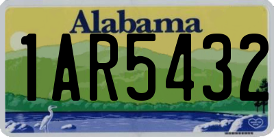 AL license plate 1AR5432