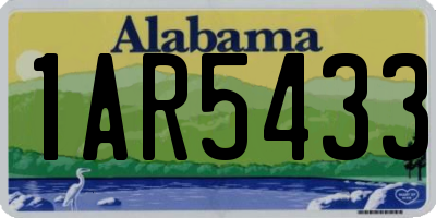 AL license plate 1AR5433