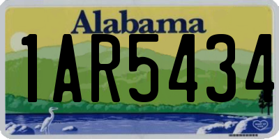 AL license plate 1AR5434