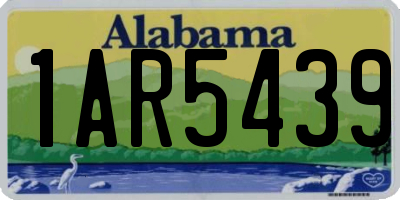 AL license plate 1AR5439