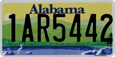 AL license plate 1AR5442