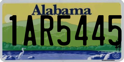 AL license plate 1AR5445