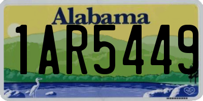 AL license plate 1AR5449