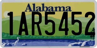 AL license plate 1AR5452