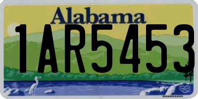 AL license plate 1AR5453