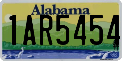 AL license plate 1AR5454