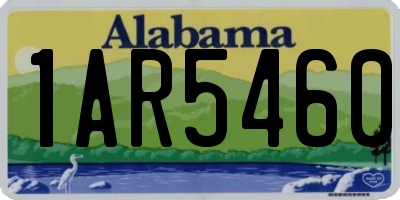 AL license plate 1AR5460