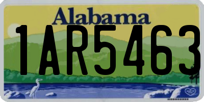 AL license plate 1AR5463