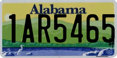 AL license plate 1AR5465