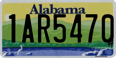 AL license plate 1AR5470