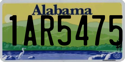 AL license plate 1AR5475