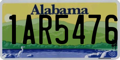 AL license plate 1AR5476