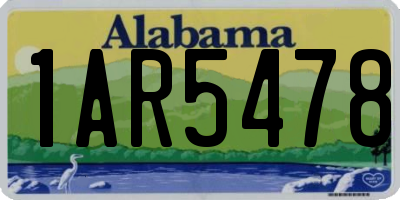 AL license plate 1AR5478