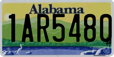 AL license plate 1AR5480